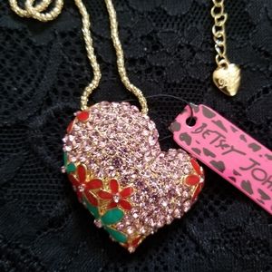 Betsey Johnson Heart Necklace